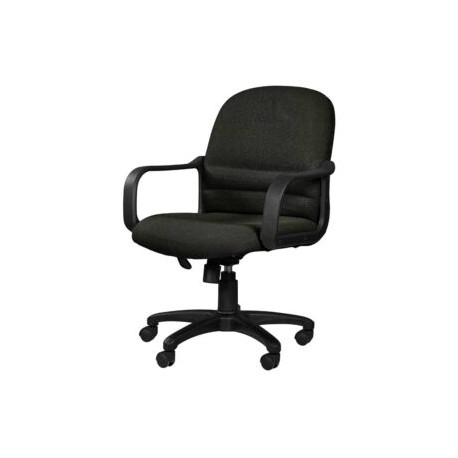 Silla Semi Ejecutiva con Brazos Tamayo 4002 Tela Mini Color Negro