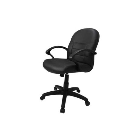 Silla Semi Ejecutiva Zalce Piel Negra