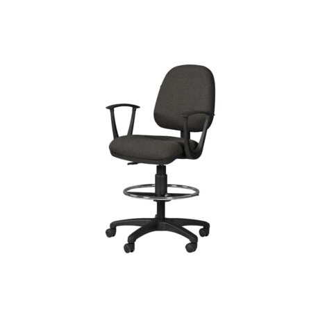 Silla Cajero Regia con Brazos 1007 Tela Mini Grafito