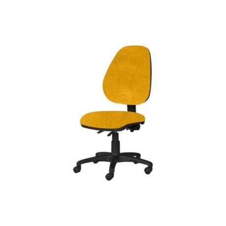Silla Operativa sin Brazos Tiempo 3503 Tela Mini Color Amarillo