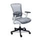 Silla Operativa Skate Task Asiento y Respaldo en Mesh Gris, Estructura Blanca