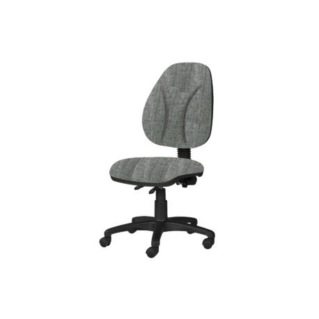 Silla Operativa Tiempo 3503 sin Brazos y rin?onera, en Tela Addison Silver