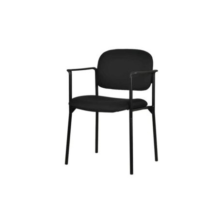 Silla de Visita HVL616 Tela Fabric Negra