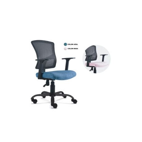 Silla secretarial reclinable con descansabrazos VL 7025 N