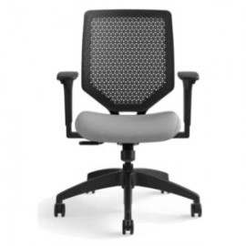 Silla Ejecutiva Solve Respaldo Negro/Asiento Gris