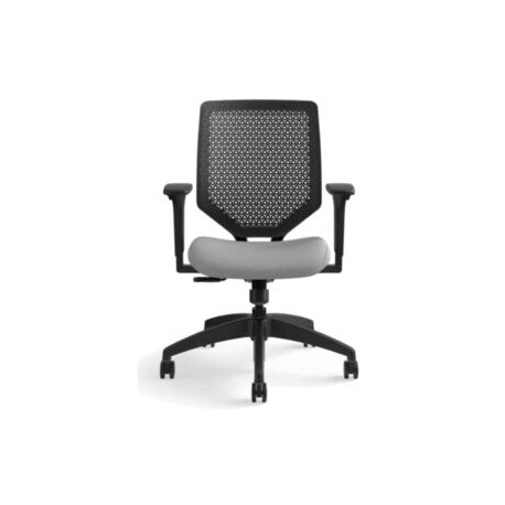 Silla Ejecutiva Solve Respaldo Negro/Asiento Gris