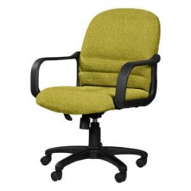 Silla Semi Ejecutiva con Brazos Tamayo 4002 Tela Adison Color Pera
