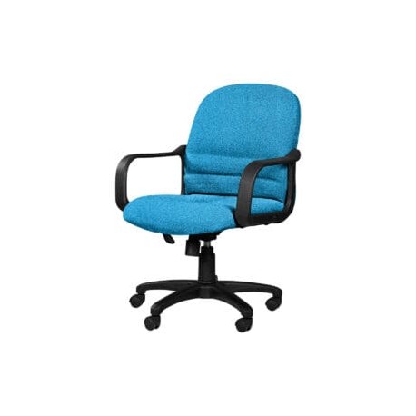 Silla Semi Ejecutiva con Brazos Tamayo 4002 Tela Adison Color Turqueza
