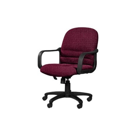 Silla Semi Ejecutiva con Brazos Tamayo 4002 Tela Mini Color Cereza