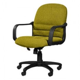 Silla Semi Ejecutiva con Brazos Tamayo 4002 Tela Mini Color Pera
