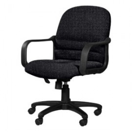 Silla Semi Ejecutiva con Brazos Tamayo 4002 Tela Stella Color negro