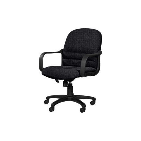 Silla Semi Ejecutiva con Brazos Tamayo 4002 Tela Stella Color negro
