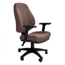 Silla Operativa Poliuretano Inyectado Confort II Tela Mini Color Acero