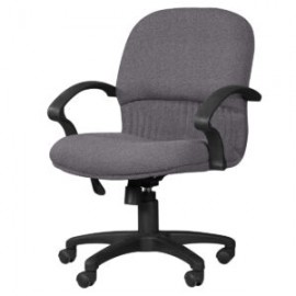 Silla Semi Ejecutiva Etna Tela Adison Color Grey