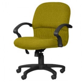 Silla Semi Ejecutiva Etna Tela Mini Color Pera