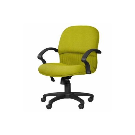 Silla Semi Ejecutiva Etna Tela Mini Verde Manzano