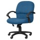 Silla Semi Ejecutiva Etna Tela Stella Color Azul