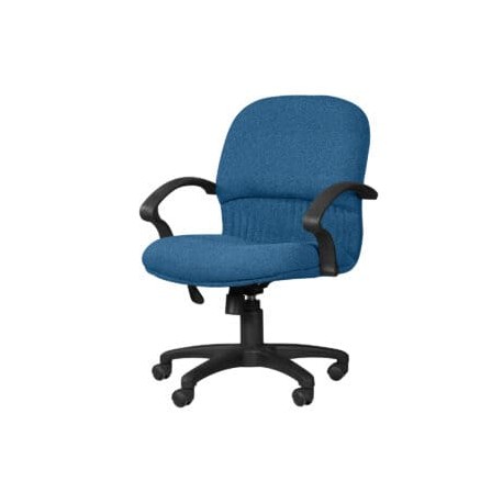 Silla Semi Ejecutiva Etna Tela Stella Color Azul