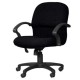 Silla Semi Ejecutiva Etna Tela Stella Color negro