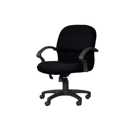 Silla Semi Ejecutiva Etna Tela Stella Color negro
