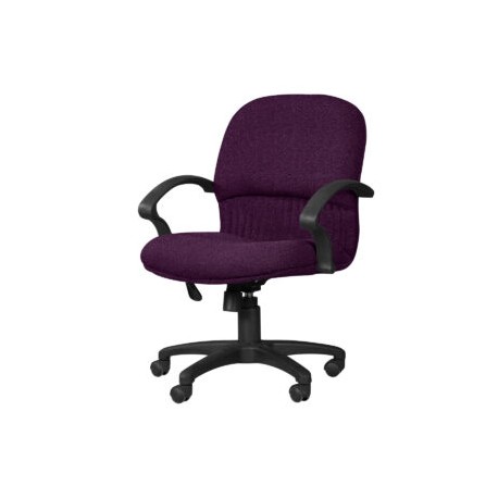 Silla Semi Ejecutiva Etna Tela Stella Color Uva