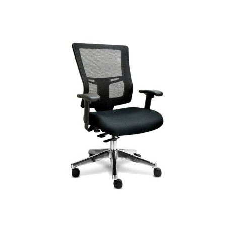 Silla Semi Ejecutiva Quadra Mesh y Tela Negra