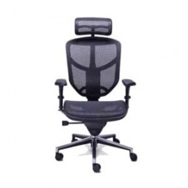 Silla Semi Ejecutiva RM-9001 Asiento, Respaldo y Cabecera en Mesh Negro