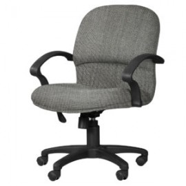 Silla Semi-Ejecutiva Etna, en Tela Addison Silver
