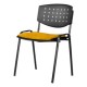 Silla Visita Brecia s/b  Tela Mini Color Amarillo