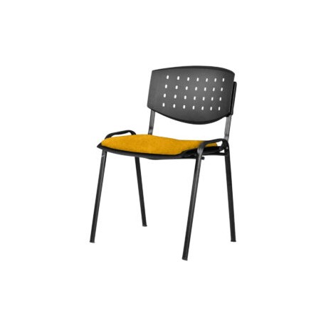 Silla Visita Brecia s/b  Tela Mini Color Amarillo