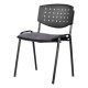 Silla Visita Brecia s/b Tela Adison Color Plata