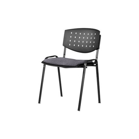 Silla Visita Brecia s/b Tela Adison Color Plata