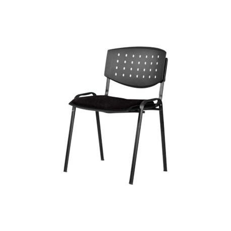 Silla Visita Brecia s/b Tela Adison Color Plomo
