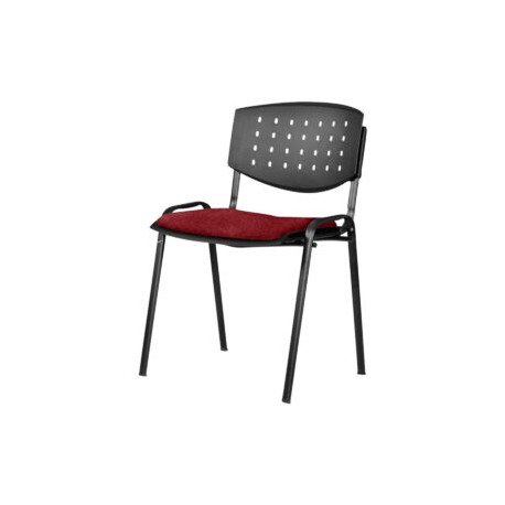 Silla Visita Brecia s/b Tela Adison Color Rojo