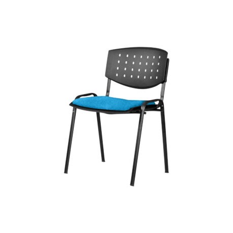 Silla Visita Brecia s/b Tela Adison Color Turqueza