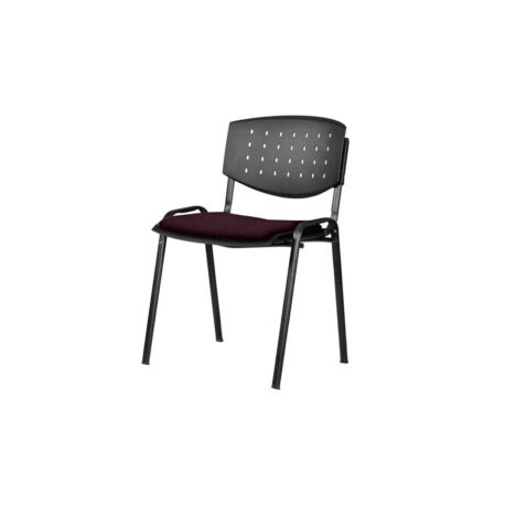 Silla Visita Brecia s/b Tela Mini Ciruela