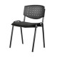Silla Visita Brecia s/b Tela Mini Grafito