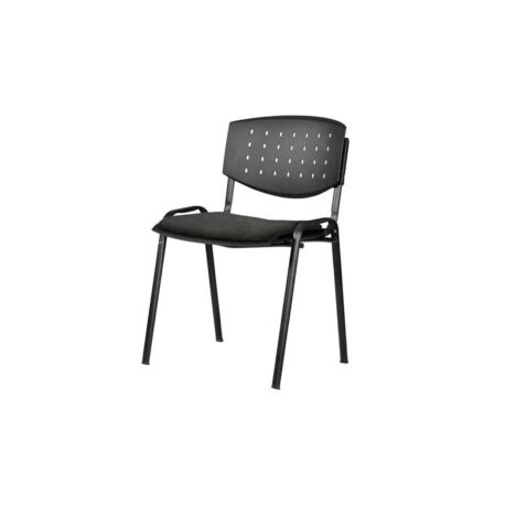 Silla Visita Brecia s/b Tela Mini Grafito