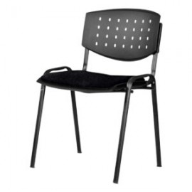 Silla Visita Brecia s/b Tela Stella Color negro