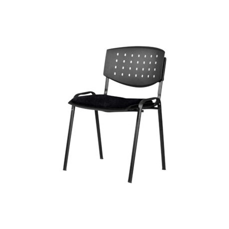 Silla Visita Brecia s/b Tela Stella Color negro