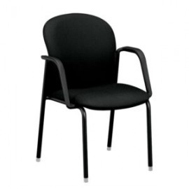 Silla Visita con Brazos Mirus MAG1AUB Tela Confetti Negro