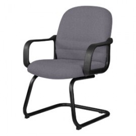 Silla Visita con Brazos Tamayo 4003 Tela Adison Color Plata