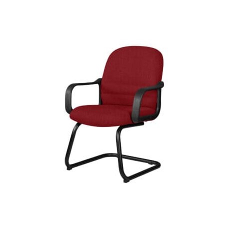 Silla Visita con Brazos Tamayo 4003 Tela Adison Color Rojo