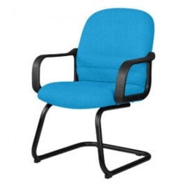Silla Visita con Brazos Tamayo 4003 Tela Adison Color Turqueza