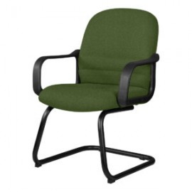 Silla Visita con Brazos Tamayo 4003 Tela Adison Color Verde Hoja