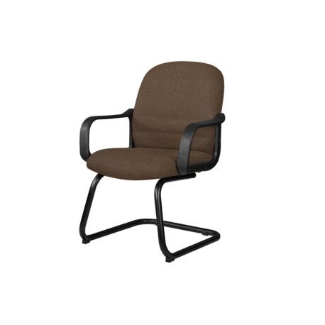 Silla Visita con Brazos Tamayo 4003 Tela Mini Café