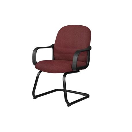 Silla Visita con Brazos Tamayo 4003 Tela Mini Ciruela