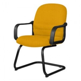 Silla Visita con Brazos Tamayo 4003 Tela Mini Color Amarillo