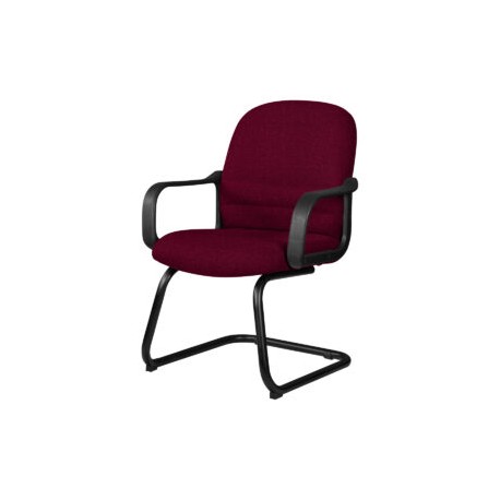 Silla Visita con Brazos Tamayo 4003 Tela Mini Color Cereza