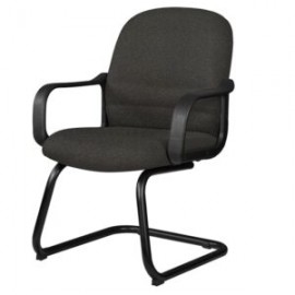Silla Visita con Brazos Tamayo 4003 Tela Mini Grafito
